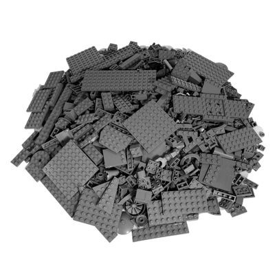 LEGO LEGO Steine Dunkelgrau gemischt - Dark Bluish Grey Stuckzahl 100x Кубики LEGO темно-серые смешанные - Темно-голубовато-серые детали 100x