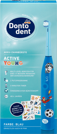 Dontodent Akku Zahnbürste Active Young Зубная щетка на батарейках, 1 шт
