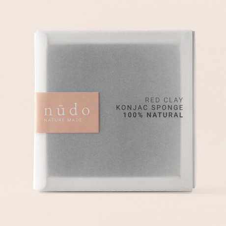 nudo Konjac Sponge Red Clay Konjac Губка Красная глина