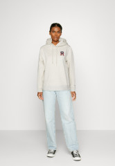 Tommy Hilfiger MONOGRAM HOODIE Hoodie heathered oatmilk ХУДИ С МОНОГРАММОЙ Толстовка с капюшоном овсяное молоко