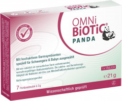 OMNI-BIOTIC Panda 7st, Пробиотик Омни-биотик Панда для беременных женщин и детей с рождения, 4 штамма полезных бактерий, 7 штук х 3г
