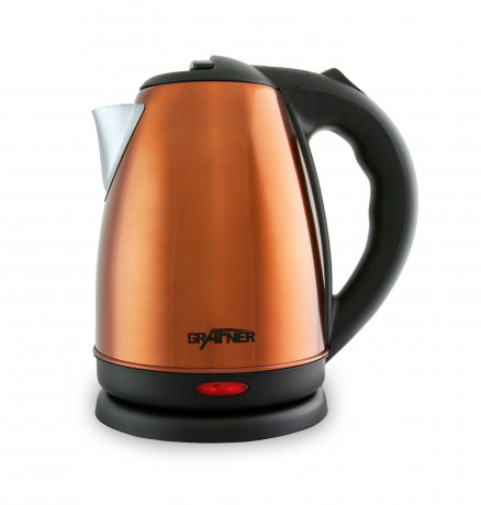 Grafner Grafner Wasserkocher Edelstahl Wasserkocher 1800-2200 Watt 1,8 Liter Kupfer, 1.8 l, 2200,00 W, Edelstahl Чайник Grafner, нержавеющая сталь, чайник 1800-2200 Вт, 1,8 л, медь, 1,8 л, 2200,00 Вт, нержавеющая сталь