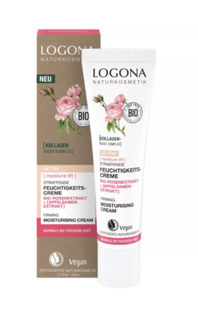 Logona Straffende Feuchtigkeitscreme geönt Bio-Rosenextrakt & Bio-Apfelsamenextrakt Logona Logona Тональный укрепляющий и увлажняющий крем с органическими экстрактами розы и семян яблока, 30мл