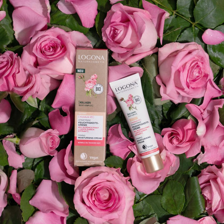 Logona Straffende Feuchtigkeitscreme geönt Bio-Rosenextrakt & Bio-Apfelsamenextrakt Logona Logona Тональный укрепляющий и увлажняющий крем с органическими экстрактами розы и семян яблока, 30мл