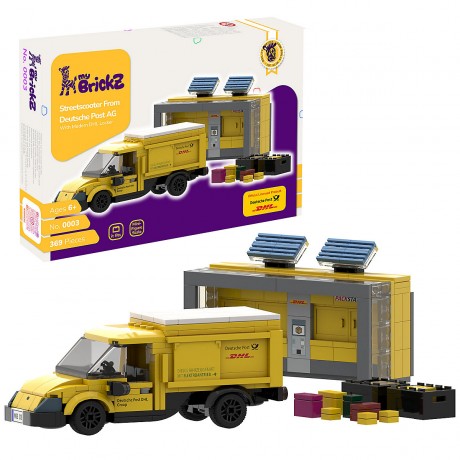 myBrickZ Klemmbausteineset 0003 Deutsche Post AG Streetscooter Комплект клеммных колодок 0003 Deutsche Post AG Streetscooter