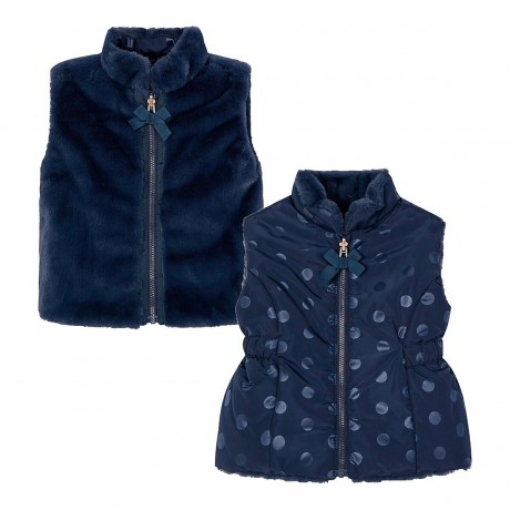 Mayoral Wende-Pluschweste Двусторонний плюшевый жилет