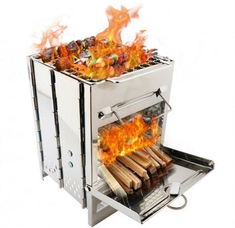 Dsen Dsen Gaskocher Campingkocher Holzofen Holzofen Camping Mini Grill, (1-St) Газовая плита Dsen Кемпинговая печь Дровяная печь Дровяная печь Кемпинг Мини-гриль (1 шт.)
