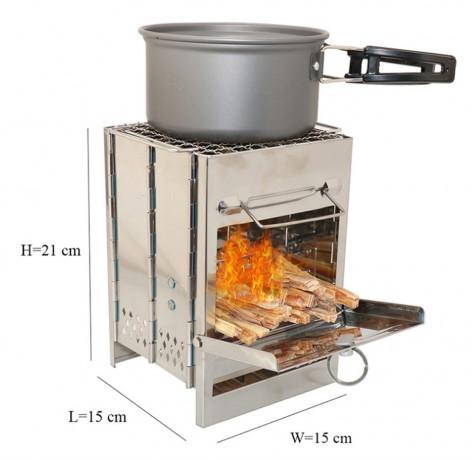 Dsen Dsen Gaskocher Campingkocher Holzofen Holzofen Camping Mini Grill, (1-St) Газовая плита Dsen Кемпинговая печь Дровяная печь Дровяная печь Кемпинг Мини-гриль (1 шт.)