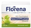Florena 24h Feuchtigkeit Nachtpflege Olivenöl Флорена Ночной крем для лица с Оливковым маслом, 50 мл