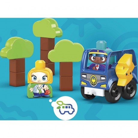 Mattel Mega Bloks Green Town Charge  Go Bus Автобус Mega Bloks Green Town Charge Go