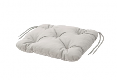 KUDDARNA Stuhlpolster/auben, grau, 36x32 cm 104.110.82, Подушка на стул серая 36х32см, 1 шт