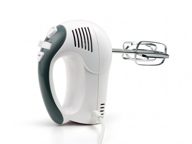 Tristar Tristar Handmixer, 200 W, Hand-Ruhrgerat Ruhrmaschine, 2 Quirle  2 Knethaken Turbo Handruhrer, Sahne schlagen und Teig anruhren ohne Arme oder Handgelenke zu belasten  Ручной миксер Tristar, 200 Вт, ручной миксер, миксер, 2 венчика, 2 крюка для те