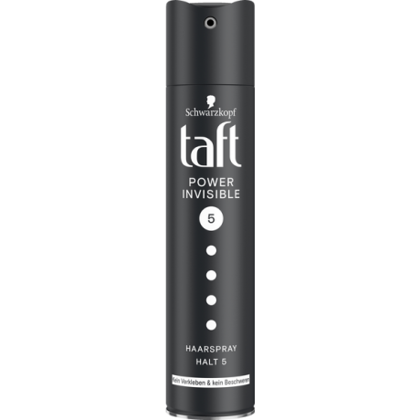 Schwarzkopf Taft Haarspray Power Invisible Haltegrad 5, Тафт Лак для волос Невидимая сильная фиксация 5, 250 мл