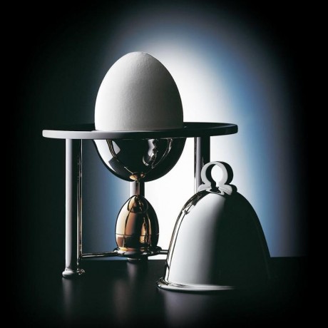 Robbe & Berking Robbe & Berking Tafelgerate 925 Sterling Silber Eierbecher mit Salzstreuer und Cloche Robbe &amp; Berking Tafelger?te Подставка для яиц из стерлингового серебра 925 пробы с солонкой и крышкой