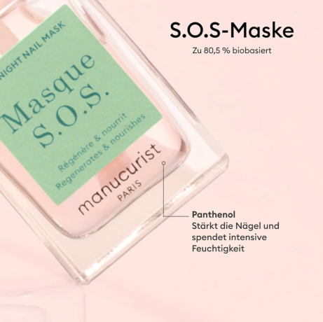 Manucurist Duo Day & Night Набор для восстановления ногтей (Франция), 2 средства х 15 мл, сыворотка с кератином и ночная SOS-маска, укрепление и восстановление поврежденных ногтей