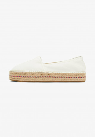Tommy Hilfiger SIGNATURE MONOGRAM  Espadrilles ecru ПОДПИСЬ МОНОГРАММА Эспадрильи экрю
