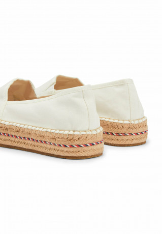 Tommy Hilfiger SIGNATURE MONOGRAM  Espadrilles ecru ПОДПИСЬ МОНОГРАММА Эспадрильи экрю