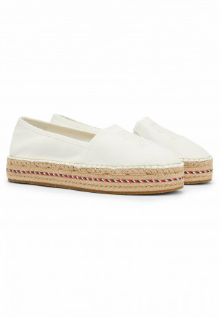 Tommy Hilfiger SIGNATURE MONOGRAM  Espadrilles ecru ПОДПИСЬ МОНОГРАММА Эспадрильи экрю