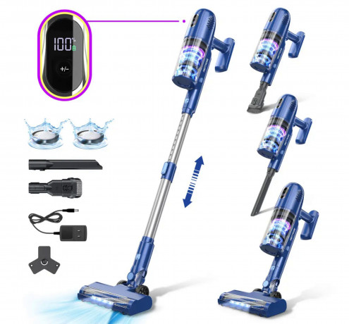APOSEN APOSEN Akku-Hand-und Stielstaubsauger Home Staubsauger P1, 16.5 Kpa, Echtzeit-Leistungsanzeige, 180,00 W, beutellos, 65000 U / min mit 2 Geschwindigkeiten, 4 Saugnapfen, Doppelzyklon Беспроводной ручной пылесос APOSEN Домашний пылесос P1, 16,5 кПа