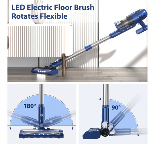 APOSEN APOSEN Akku-Hand-und Stielstaubsauger Home Staubsauger P1, 16.5 Kpa, Echtzeit-Leistungsanzeige, 180,00 W, beutellos, 65000 U / min mit 2 Geschwindigkeiten, 4 Saugnapfen, Doppelzyklon Беспроводной ручной пылесос APOSEN Домашний пылесос P1, 16,5 кПа