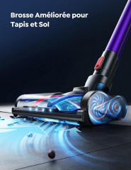 Buture Buture Akku-Hand-und Stielstaubsauger, 400,00 W, Beutellos, Staubsauger kabellos 33000Pa/400W bis zu 55 MIN Kabelloser Staubsauger  Беспроводной ручной и стержневой пылесос Buture, 400,00 Вт, без мешка, беспроводной пылесос, 33000 Па/400 Вт, беспро