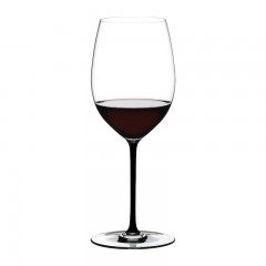 Riedel Riedel Fatto a Mano - schwarz Cabernet / Merlot Glas 625 ccm / h: 25 cm Riedel Fatto a Mano - черный бокал Каберне/Мерло 625 см3 / высота: 25 см