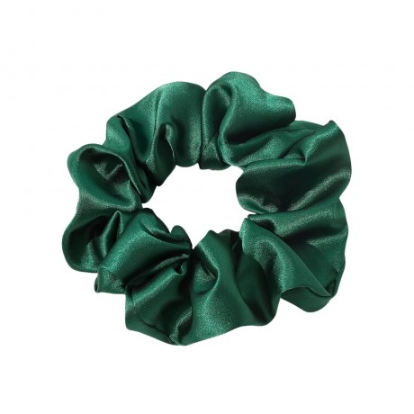 SOHO Satin Scrunchie Dunkelgrun Атласная резинка для волос