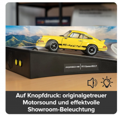Porsche 911 Carrera RS 2.7 Franzis 67273, Адвент-календарь Конструктор модель 1:24 с подсветкой и звуковым модулем, 24 детали, коллекционная модель, подарок мужчине