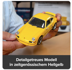 Porsche 911 Carrera RS 2.7 Franzis 67273, Адвент-календарь Конструктор модель 1:24 с подсветкой и звуковым модулем, 24 детали, коллекционная модель, подарок мужчине