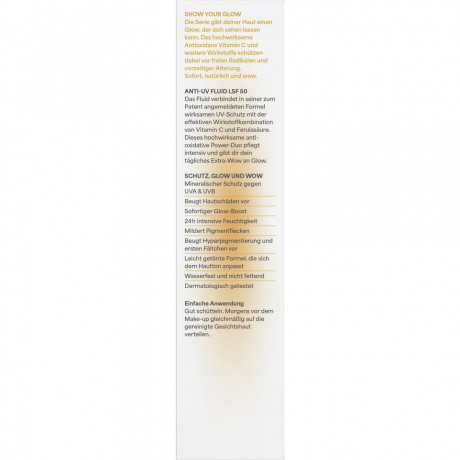 LAVERA Glow by Nature Anti-UV Fluid LSF 50, 40 ml, Лавера Солнцезащитный флюид SPF 50, минеральный фильтр, витамин E, легкая текстура, 40 мл