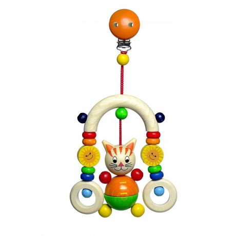 HESS Babyspielzeug Minitrapez Katze Mika Детская игрушка мини-трапеция кот Мика