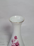 Ваза винтажная Royal KPM Bavaria, белый фарфор "Красные розы", 19 x 8 см / 3 см, Германия, 1960-70гг.
