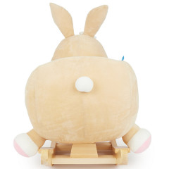 bieco Plusch Schaukeltier Baby Hase 60 cm aus Holz Schaukelpferd mit Sicherheitsgurt Schaukeltiere Плюшевая качалка
