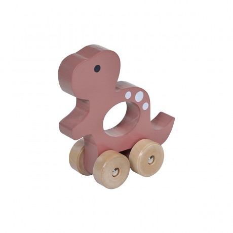 KINDSGUT Schiebetier T-Rex Nachziehspielzeug T-Rex тянет за собой игрушку