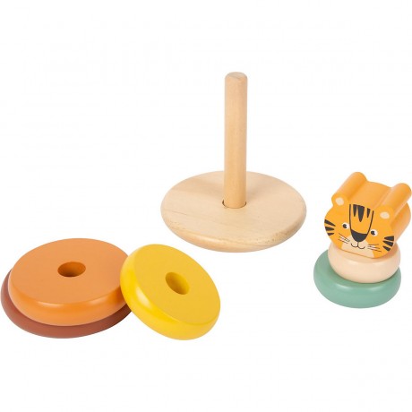 Small Foot Stapelturm Tiger Safari mit Name personalisiert Штабелируемая башня Tiger Safari