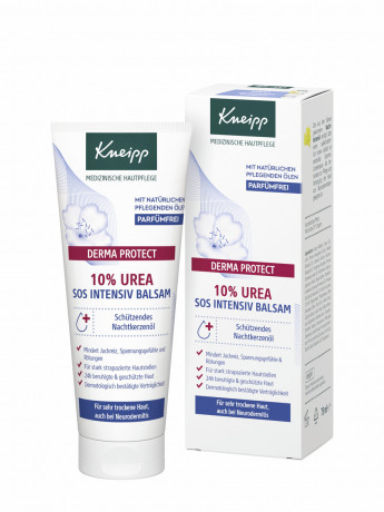 Kneipp Derma Protect 10% Urea SOS Intensiv Balsam, 75 ml, Kneipp интенсивный бальзам Derma Protect SOS с 10% мочевины для очень сухих участков кожи, 75 мл