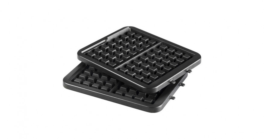 Tefal Tefal King Size Waffeleisen WM756D schwarz/silber, 1.200 Watt  schwarz/silber Вафельница Tefal King Size WM756D черная/серебристая, 1200 Вт