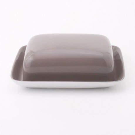 Kahla Kahla Pronto Colore taupe Butterdose eckig Kahla Pronto Colore серо-коричневая квадратная масленка