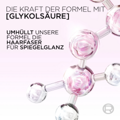 L'Oreal Paris Elvital Glycolic Gloss Spiegelglanz Spuelung, 250 ml, Кондиционер с гликолевой кислотой для гладкости и зеркального блеска волос, увлажнение до 48 часов, 250 мл