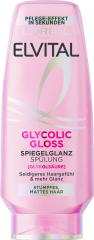 L'Oreal Paris Elvital Glycolic Gloss Spiegelglanz Spuelung, 250 ml, Кондиционер с гликолевой кислотой для гладкости и зеркального блеска волос, увлажнение до 48 часов, 250 мл
