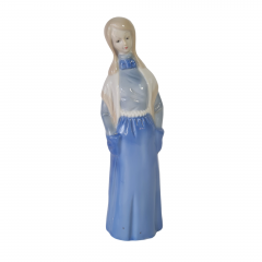 Статуэтка винтажная Lladro &quot;Дама в платье с шалью&quot;, фарфор, 21.5 см, Испания, 1960-70гг.