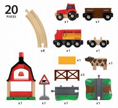 BRIO Bahn Bauernhof Set Железнодорожная ферма