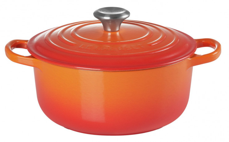 Le Creuset LE CREUSET Br\u00e4ter rund 28cm Ofenrot SIGNATURE orange LE CREUSET жаровня круглая 28см для духовки красная SIGNATURE