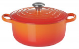 Le Creuset LE CREUSET Br\u00e4ter rund 28cm Ofenrot SIGNATURE orange LE CREUSET жаровня круглая 28см для духовки красная SIGNATURE