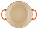 Le Creuset LE CREUSET Br\u00e4ter rund 28cm Ofenrot SIGNATURE orange LE CREUSET жаровня круглая 28см для духовки красная SIGNATURE