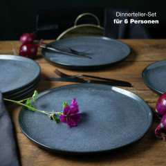 Moritz &amp; Moritz Moritz &amp; Moritz Dinner Teller 6-tlg. DIGITAL blau Обеденные тарелки Moritz &amp;amp; Moritz 6 шт. ЦИФРОВОЙ