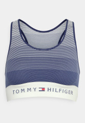 Tommy Hilfiger UNLINED BRALETTE Bustier seamless stripe twilight indigo БРАЛЕТ БЕЗ ПОДКЛАДКИ Бюстье бесшовные полосы сумерки индиго