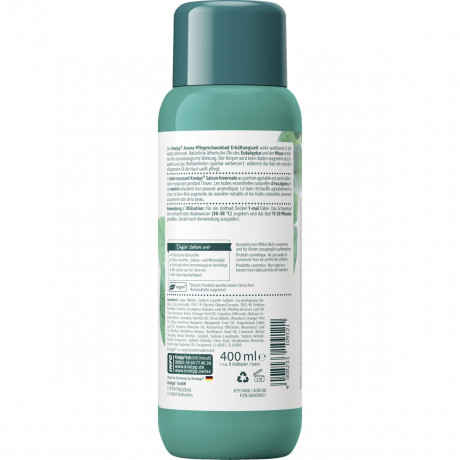 Kneipp Aroma-Pflegeschaumbad Erkaeltungszeit, 400 ml, Kneipp пена для ванны «Сезон простуд» с эфирными маслами эвкалипта и мяты, 400 мл