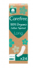 Carefree  Slipeinlagen Organic Cotton Long 24 St, Карефри Ежедневные прокладки из органического хлопка Long 24шт, 2 упаковки (48 штук)