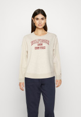 Tommy Hilfiger VARSITY OPEN Sweatshirt white dove heather VARSITY OPEN Толстовка белый голубь вереск